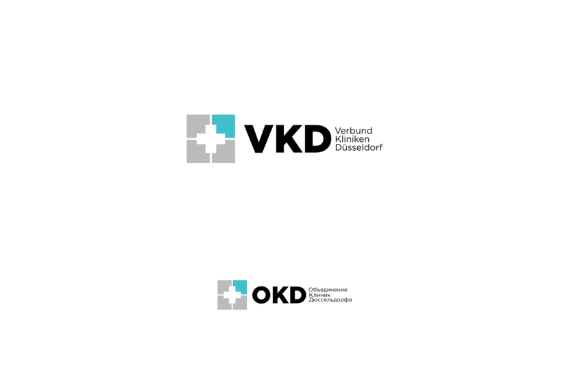 Логотип и фирменный стиль для сети медицинских клиник в Германии  -  автор Игорь Freelanders