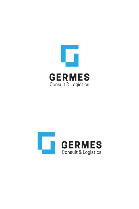 В знаке угадываются буквы -Г- и -G-, стрелки. - Разработка логотипа для логистической компании Гермес