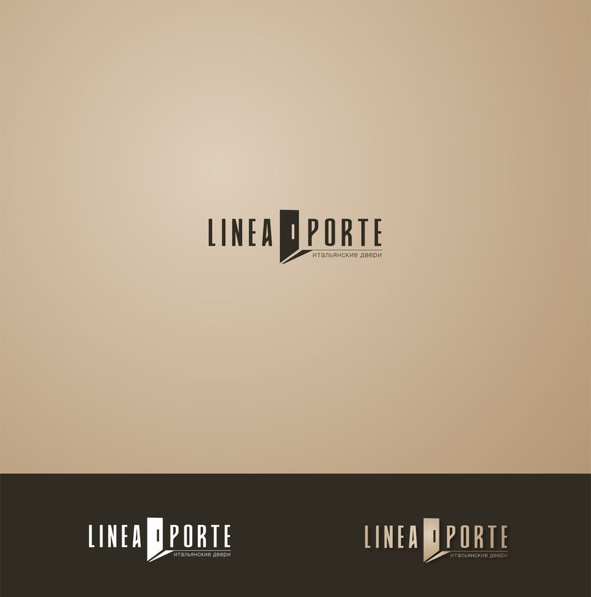 Добрый день! Строгий и стильный лого. Любые доработки! - Создание логотипа для фабрики дверей «LINEAPORTE».