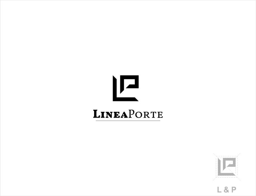 2 - Создание логотипа для фабрики дверей «LINEAPORTE».