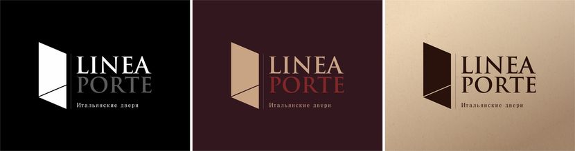 2 - Создание логотипа для фабрики дверей «LINEAPORTE».