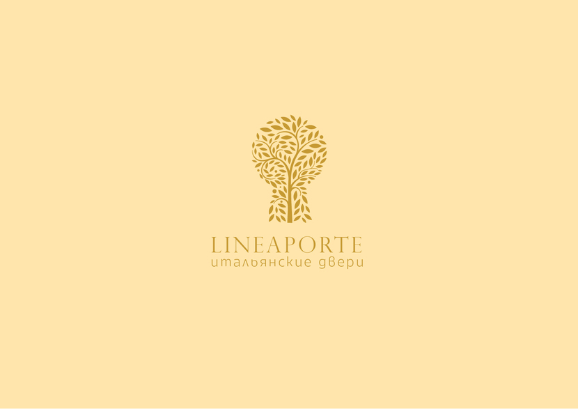 Замочная скважина. - Создание логотипа для фабрики дверей «LINEAPORTE».