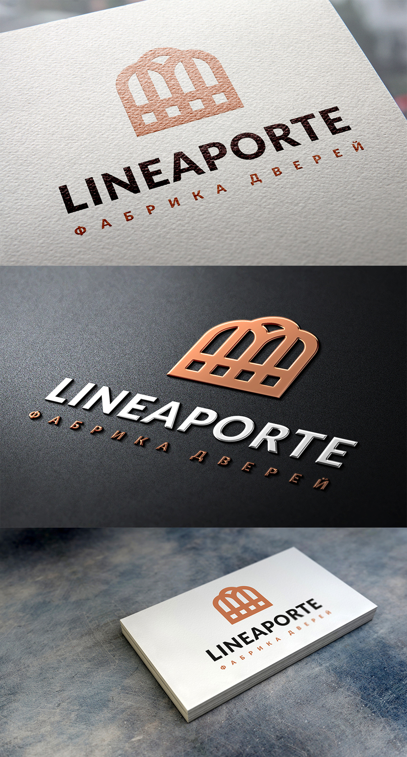 Создание логотипа для фабрики дверей «LINEAPORTE».  -  автор Revelation Group