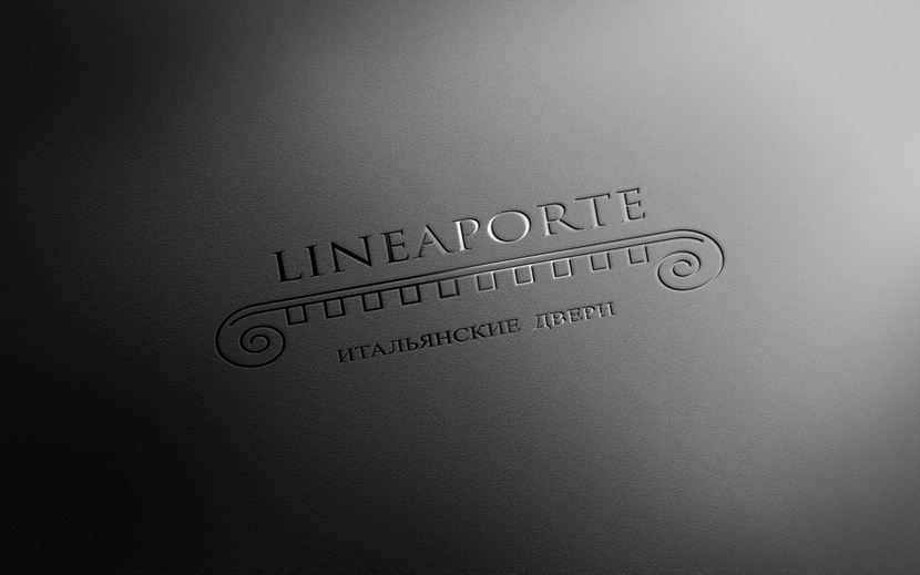 Логотип в итальянском духе. - Создание логотипа для фабрики дверей «LINEAPORTE».
