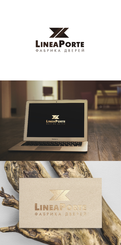 ... - Создание логотипа для фабрики дверей «LINEAPORTE».