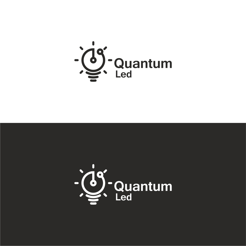 Quantum Led - Разработка логотипа для нового бренда светотехнической продукции