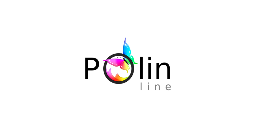 дети любят бабочек :) - Логотип для производителя одежды Рolin Line