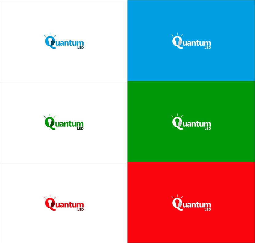 Поменял цвета как указали: голубой, зеленый, ярко-красный - Разработка логотипа для нового бренда светотехнической продукции