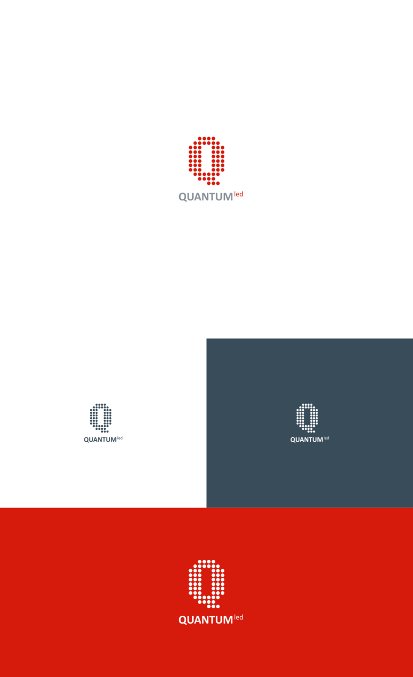 Quantum - Разработка логотипа для нового бренда светотехнической продукции