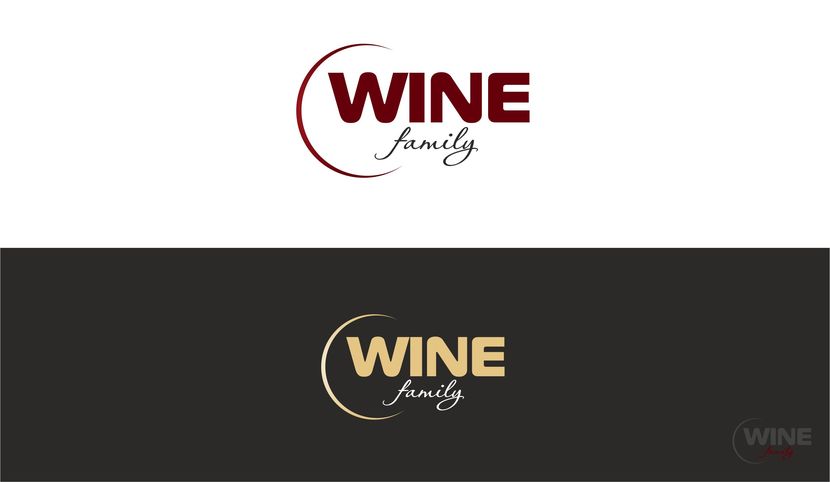 Благодарю за комментарии. Предлагаю два цветовых решения, стилизованных под красное и белое вино. - Логотип винного магазина