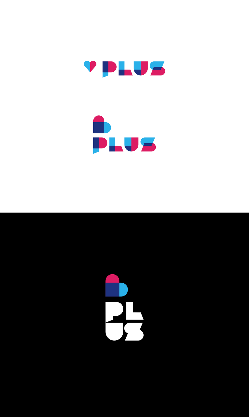 Создание логотипа для сервиса знакомств «PLUS»  -  автор Марина Потаничева
