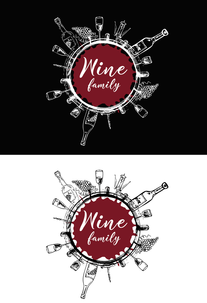 Логотип винного магазина  -  автор Карл Шотт