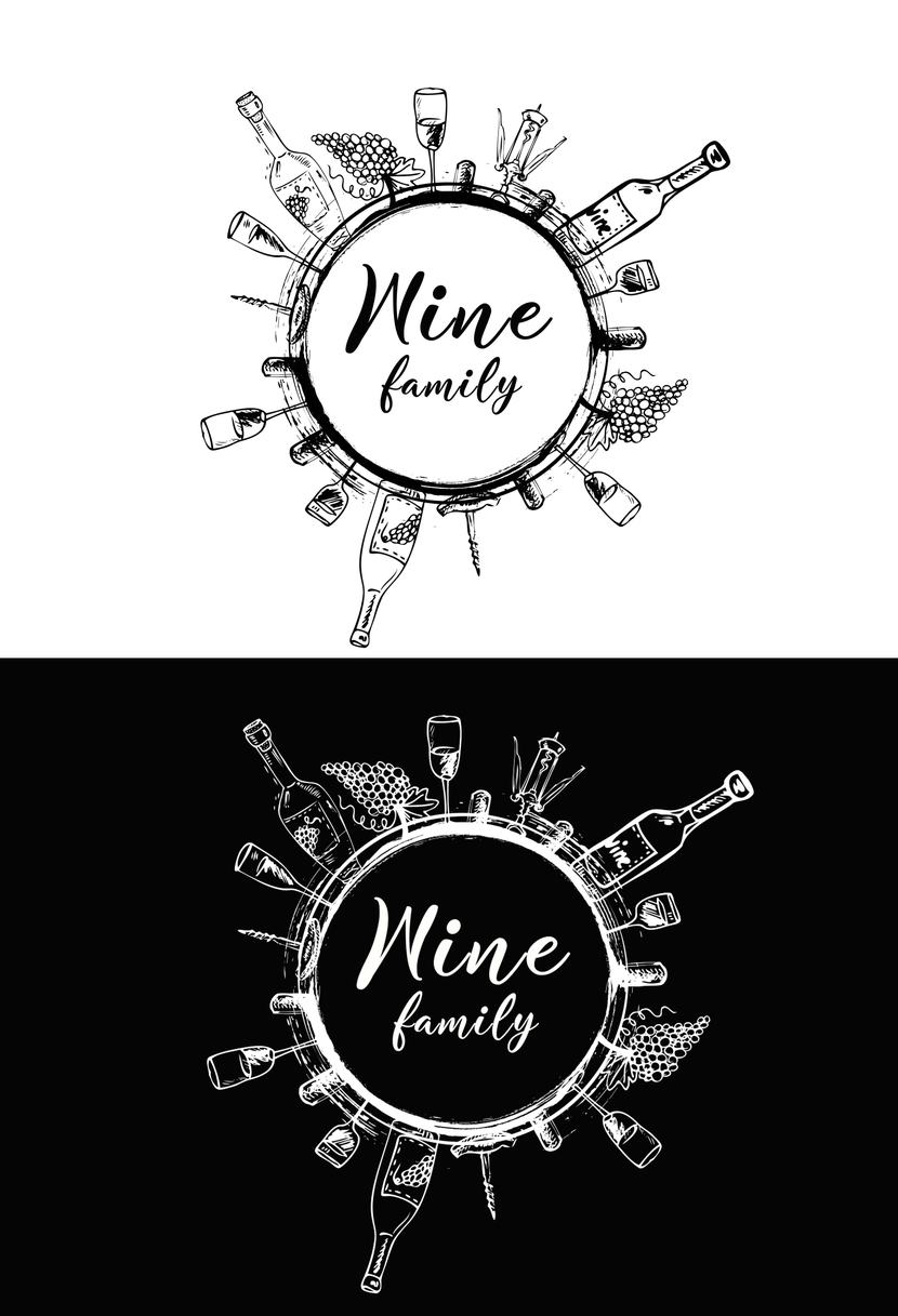 Логотип винного магазина  -  автор Карл Шотт