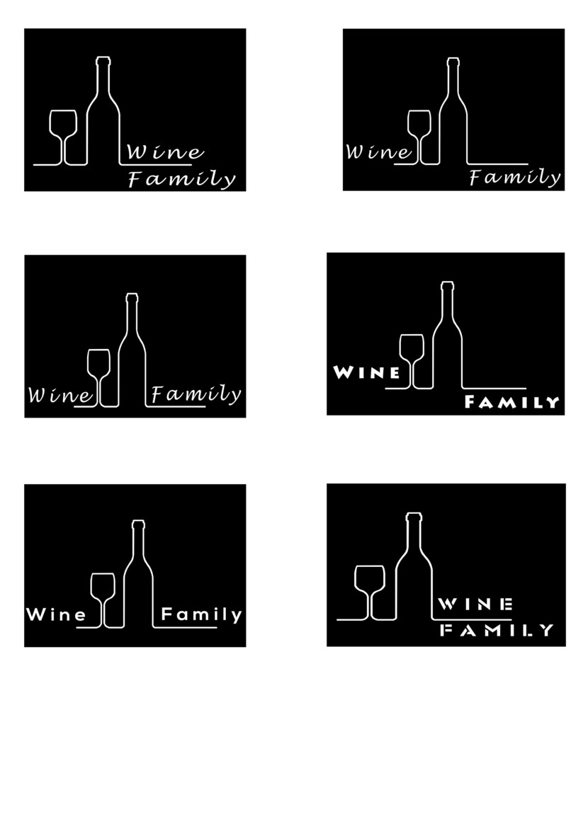 Изменен шрифт (по вашему комментарию) - Логотип винного магазина