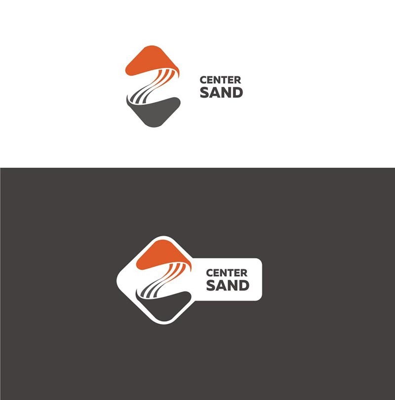 в знаке заложены стилизованные ковши экскаваторов, которые символизируют покупателя и продавца. Символичное изображение песка заложено как  в линиях, так и в перевёрнутом изображении ковша(насыпь). Так же визуально знак напоминает букву "S" , которая является начальной буквой в слове sand и которая является символом коммерческих отношений. - Создание логотипа для компании Центр Песок