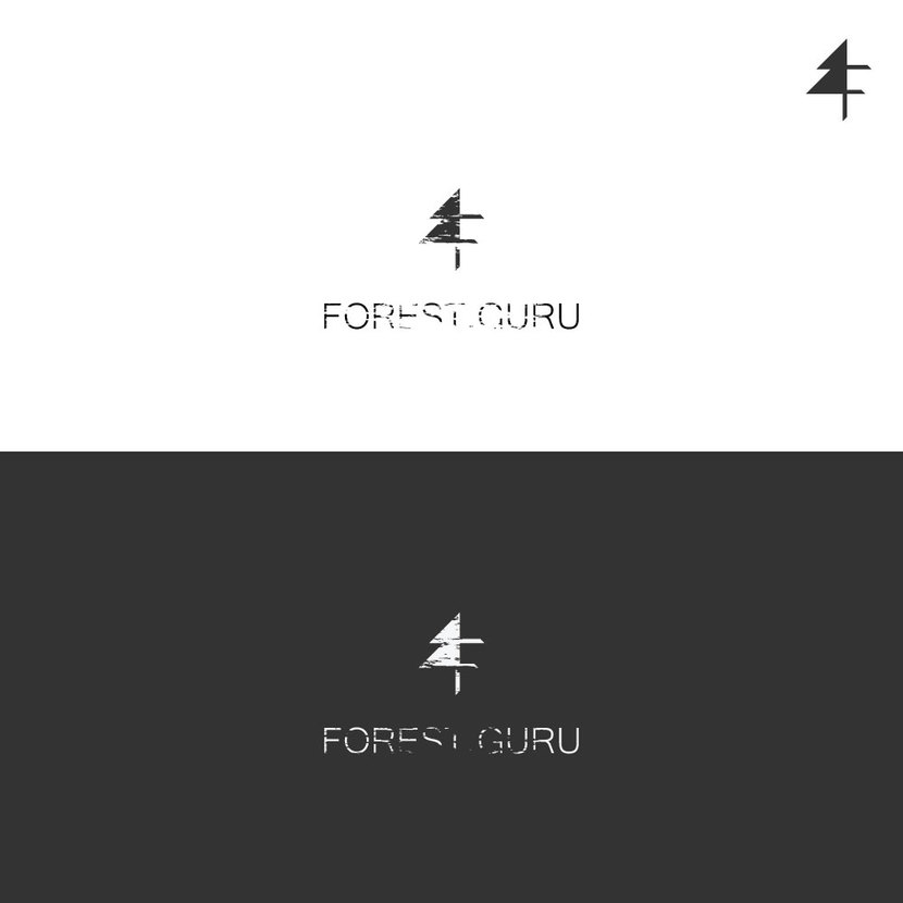 Дерево+F - Разработка логотипа для forest.guru