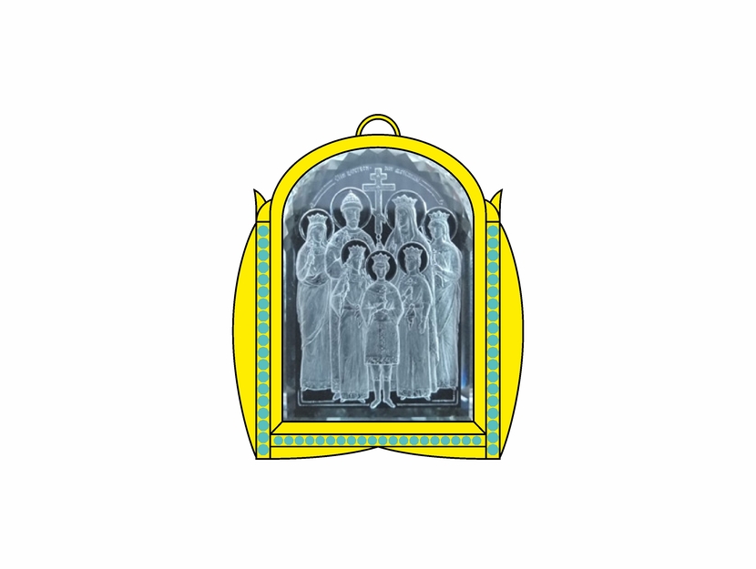 ... - Создание эскиза ювелирного изделия с уникальной инталией «Святые царственные мученики и страстотерпцы».