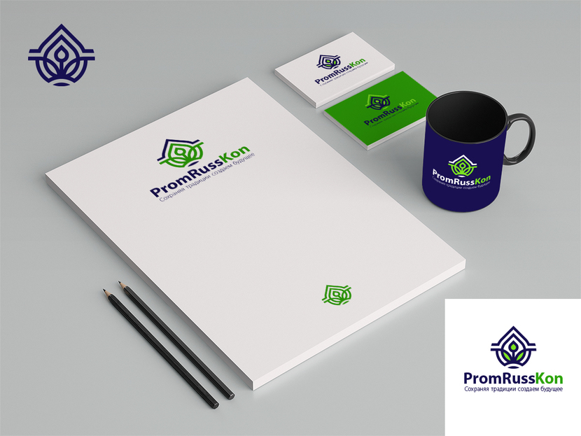 Разработка логотипа для производстенной группы ПромРуссКон