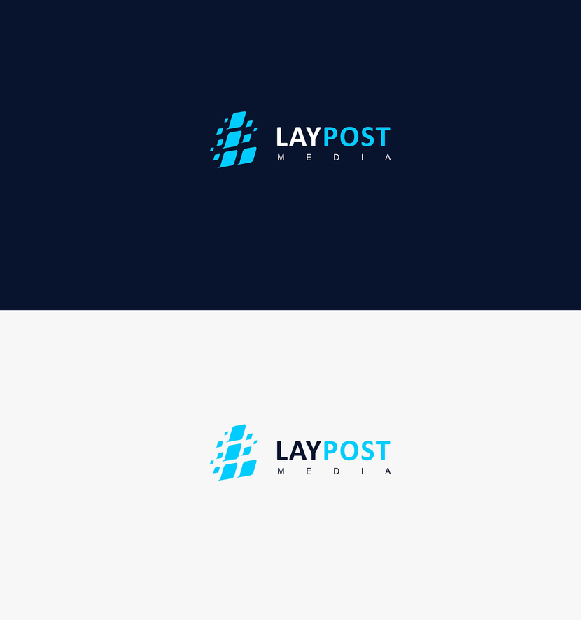 Создание логотипа для медиасайта LAYPOST.COM  -  автор фанатик фри