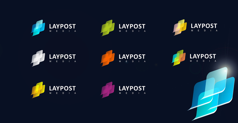 Создание логотипа для медиасайта LAYPOST.COM  -  автор фанатик фри