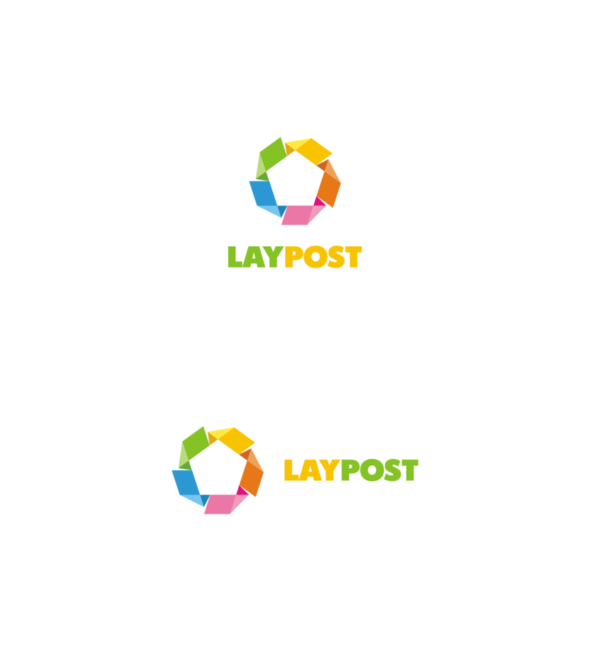 #9
на белом фоне - Создание логотипа для медиасайта LAYPOST.COM