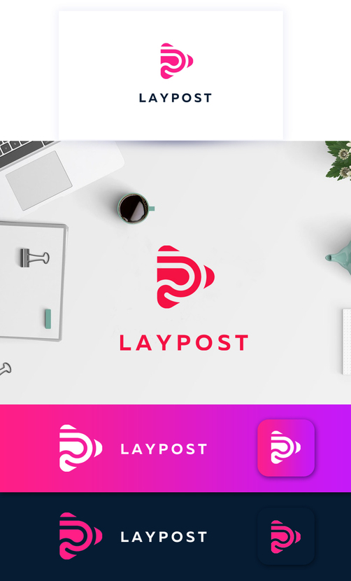 Мой вариант. - Создание логотипа для медиасайта LAYPOST.COM