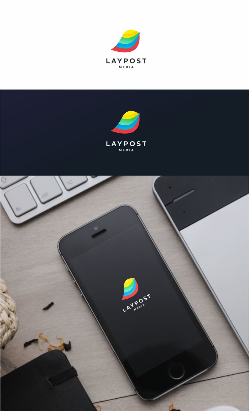 Птичка Создание логотипа для медиасайта LAYPOST.COM