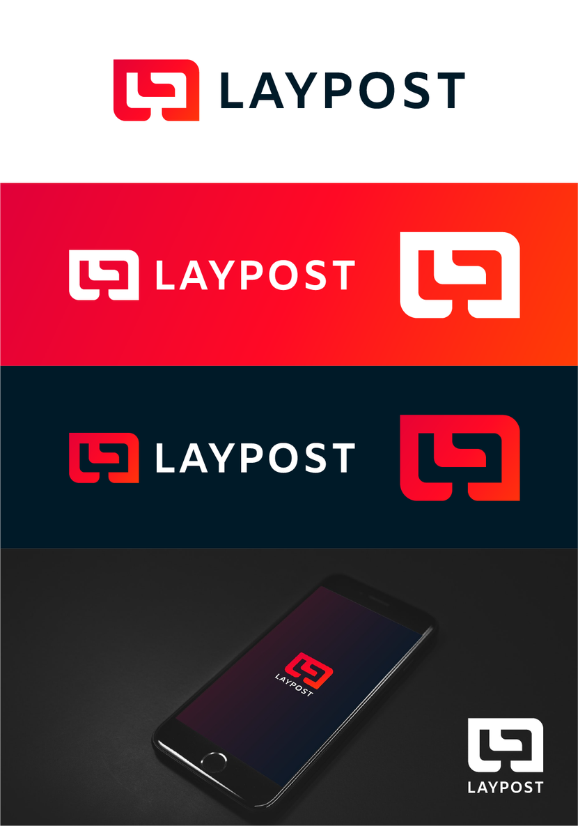 LAYPOST logo - Создание логотипа для медиасайта LAYPOST.COM