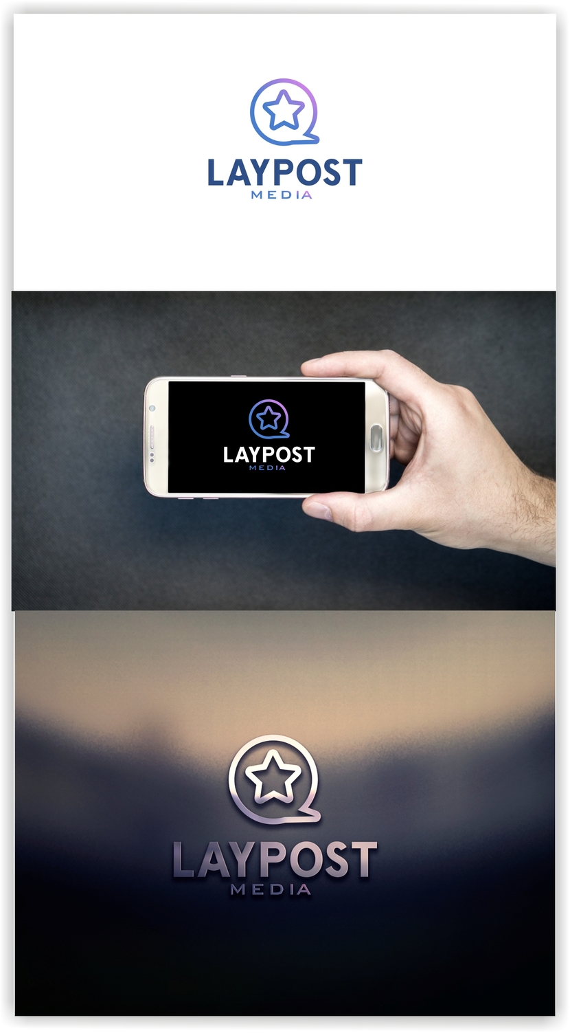 2 - Создание логотипа для медиасайта LAYPOST.COM