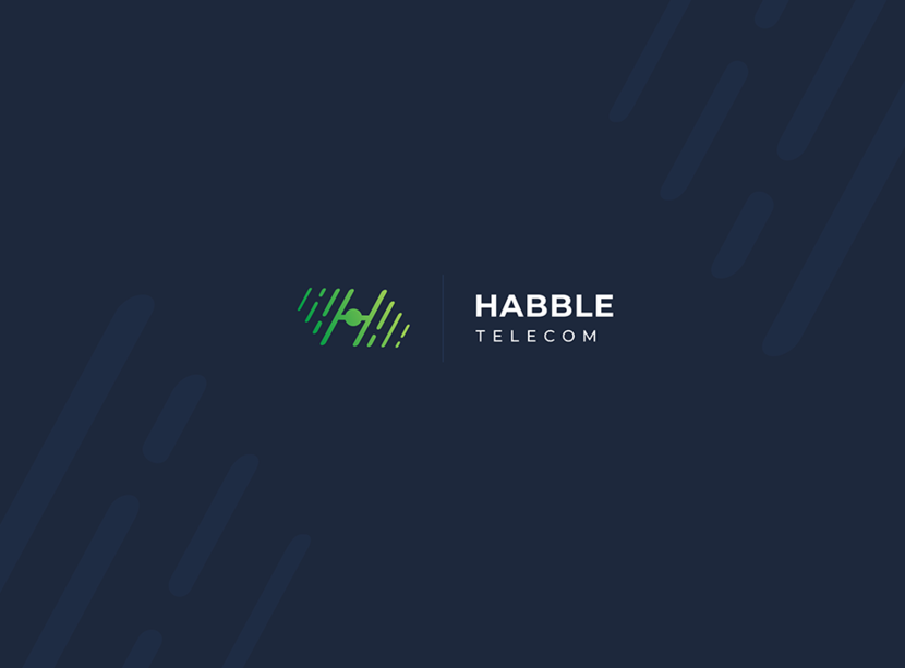 H + спутник + "визуализация передачи данных" - Логотип для IT компании