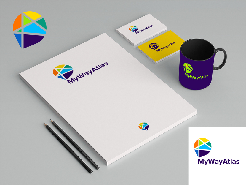 +1 - Разработка логотипа для MyWayAtlas