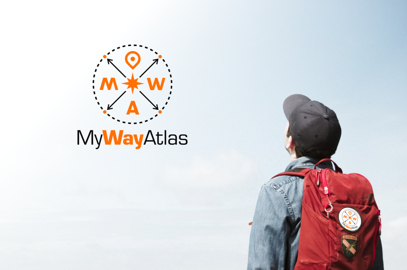 v - Разработка логотипа для MyWayAtlas