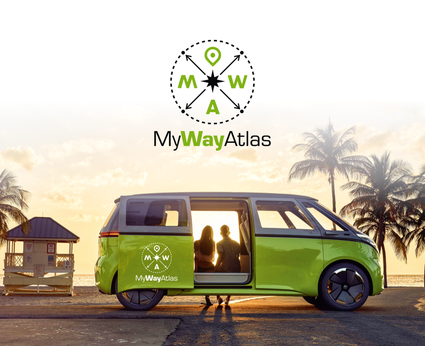 v - Разработка логотипа для MyWayAtlas