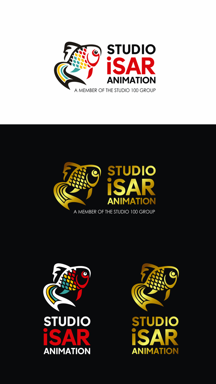Логотип и фирменный стиль для студии мультипликации Studio Isar Animation  -  автор Лариса Карасева