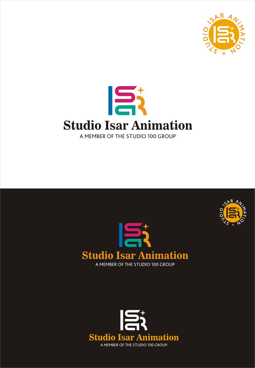 Спасибо за комментарий. Посмотрите вариант с разноцветными буквами. - Логотип и фирменный стиль для студии мультипликации Studio Isar Animation