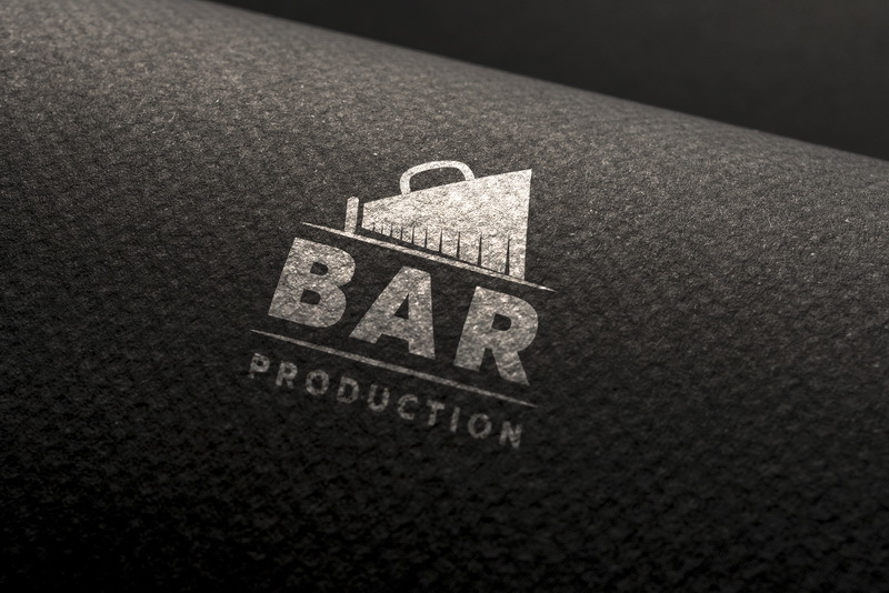 без бокала - Создание логотипа и фирменного стиля для продакшена BAR Production