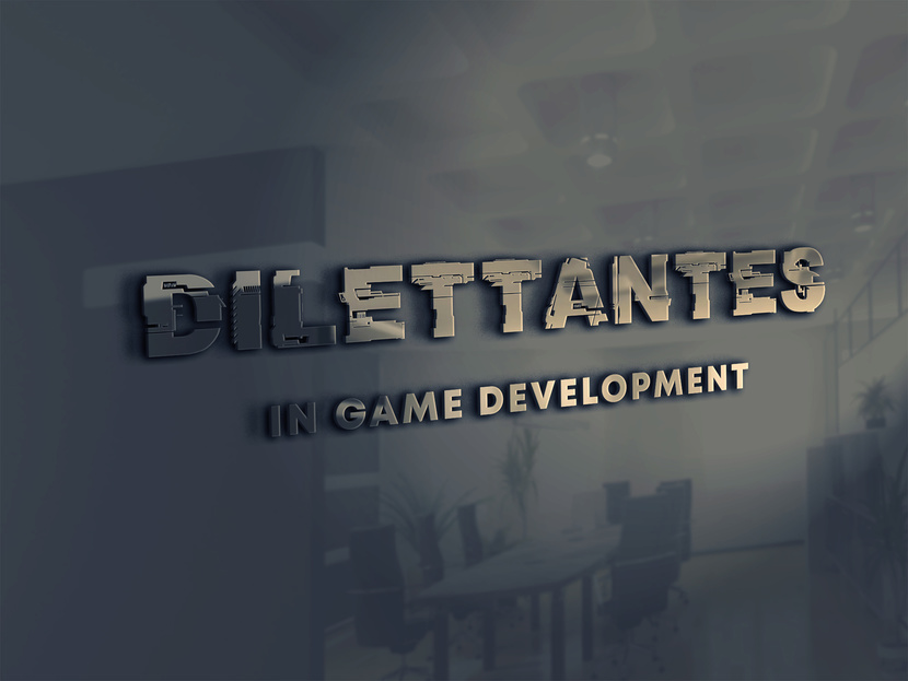 Dilettantes in game development - Логотип для студии разработчиков игр