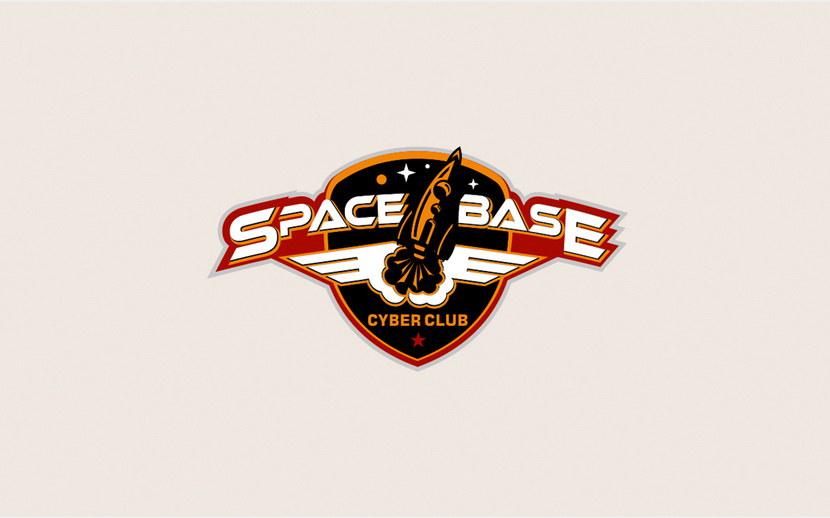 . - Разработка  оригинального логотипа  кибер-клуба "Spase Base"