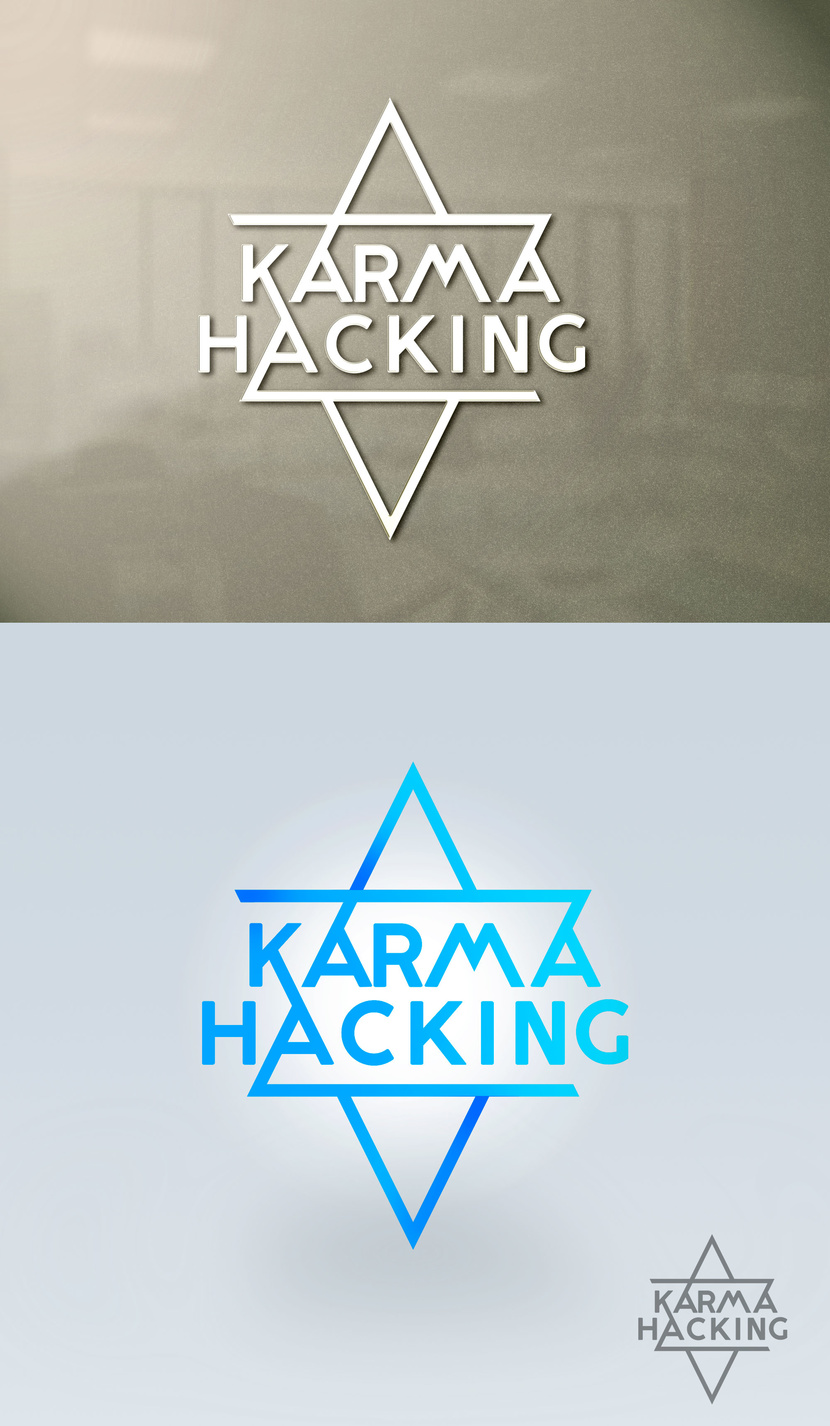 Логотип и фирменный стиль для проекта КАРМАХАКИНГ