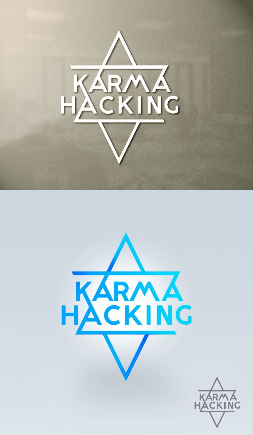 Логотип и фирменный стиль для проекта КАРМАХАКИНГ