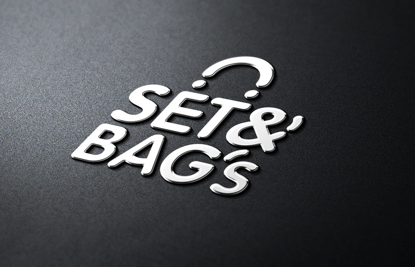 Set&Bag's LOGO FS 
хорошо смотрится на белом фоне и на цветном и на черном, в любой технике исполнения и на любых форматах, как цветной и как в два цвета - Логотип и фирменный стиль для проекта