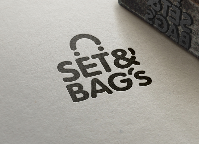 Set&Bag's LOGO FS 
хорошо смотрится на белом фоне и на цветном и на черном, в любой технике исполнения и на любых форматах, как цветной и как в два цвета - Логотип и фирменный стиль для проекта