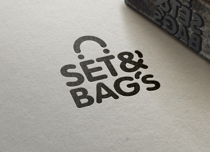 Set&Bag's LOGO FS 
хорошо смотрится на белом фоне и на цветном и на черном, в любой технике исполнения и на любых форматах, как цветной и как в два цвета - Логотип и фирменный стиль для проекта