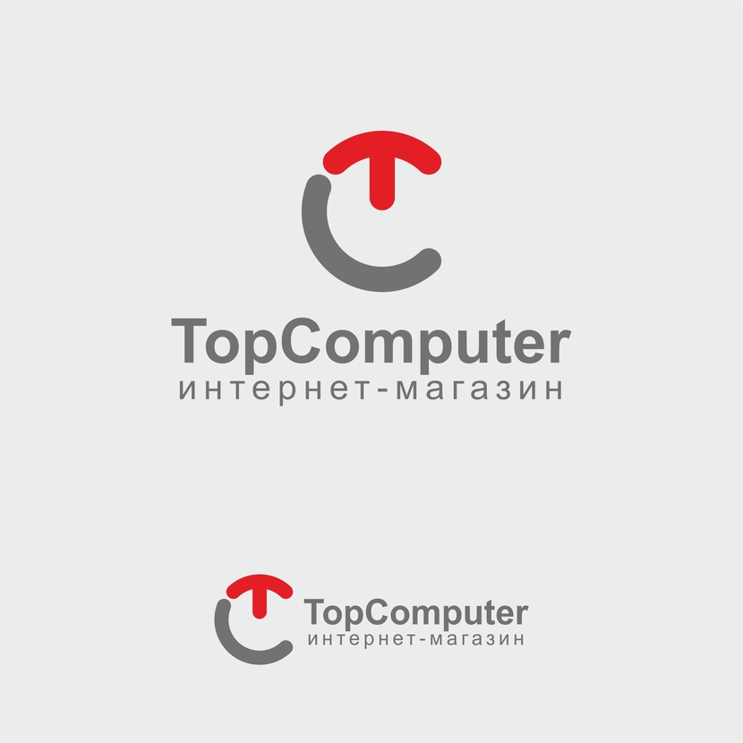 TopComputer - Создание логотипа для интернет-магазина «Топкомпьютер».