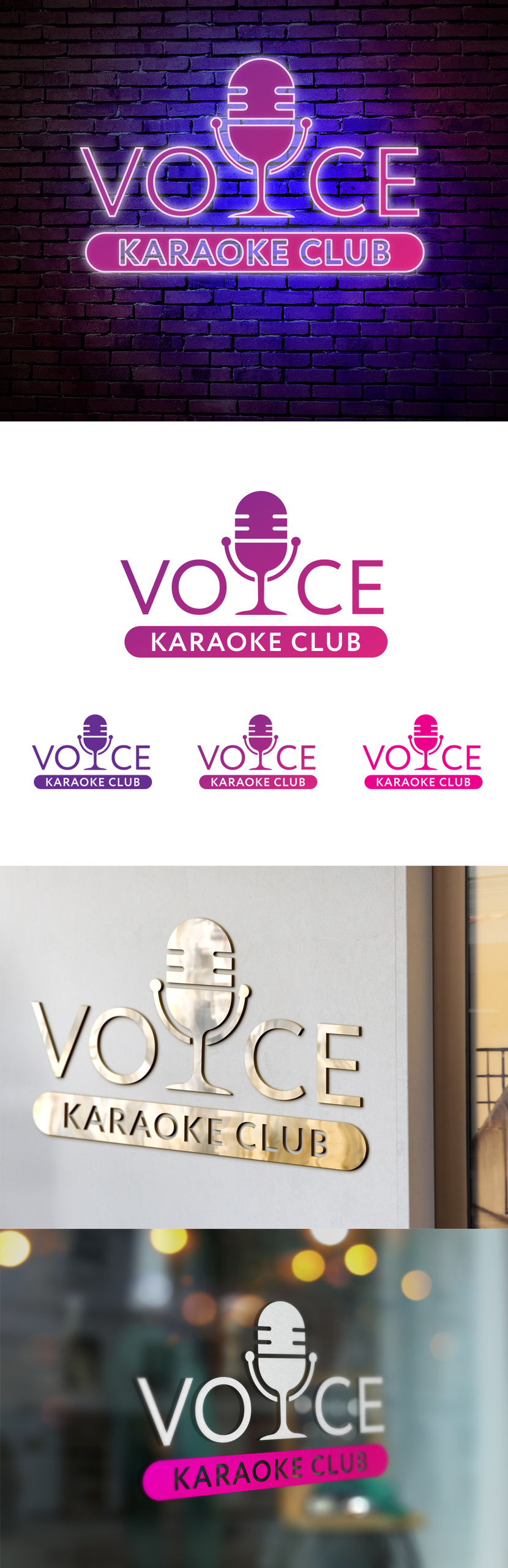 Логотип для караоке Voice