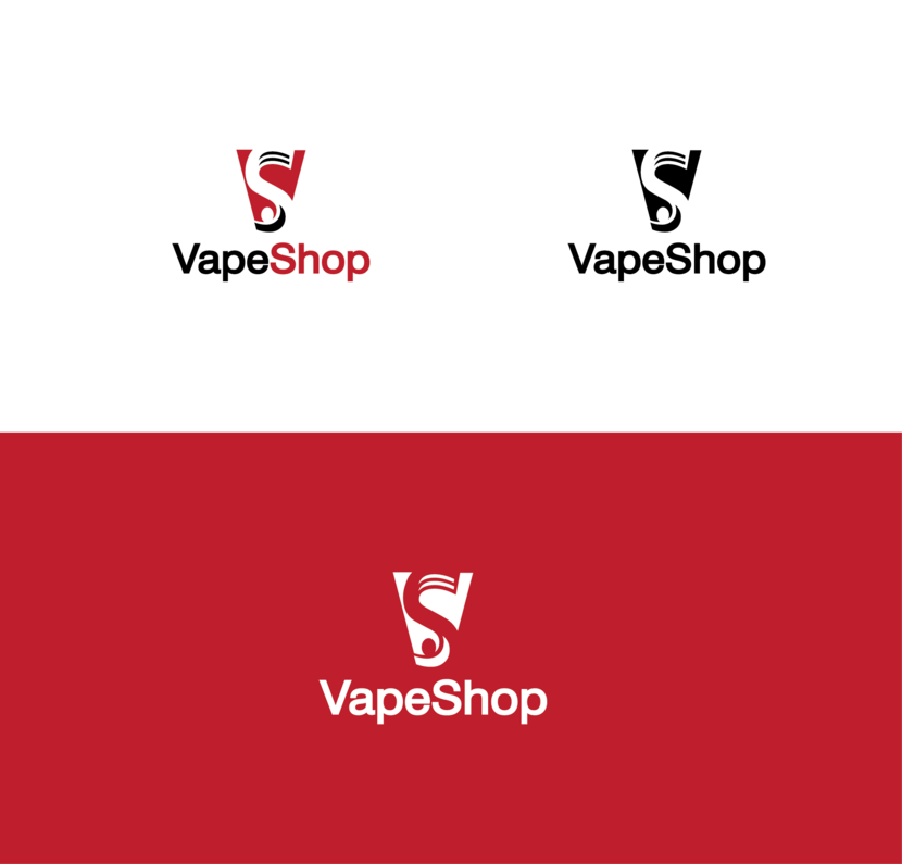 VapeShop - Логотип для компании электронных сигарет