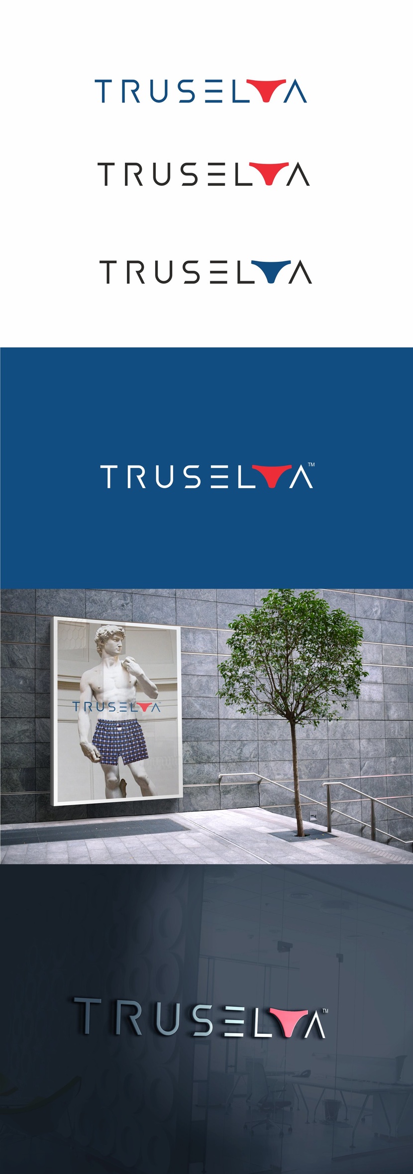 + - Логотип для сети магазинов и интернет магазина мужского нижнего белья "Труселя" truselya.ru