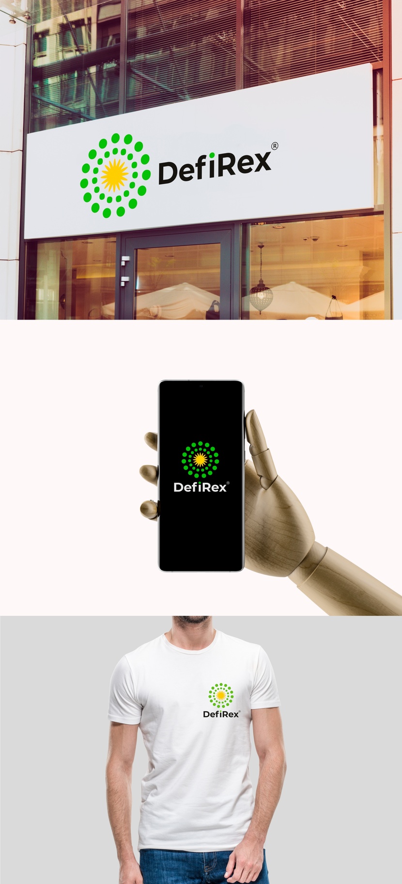 + - Разработка логотипа для платформы DF.help, компания DefiRex