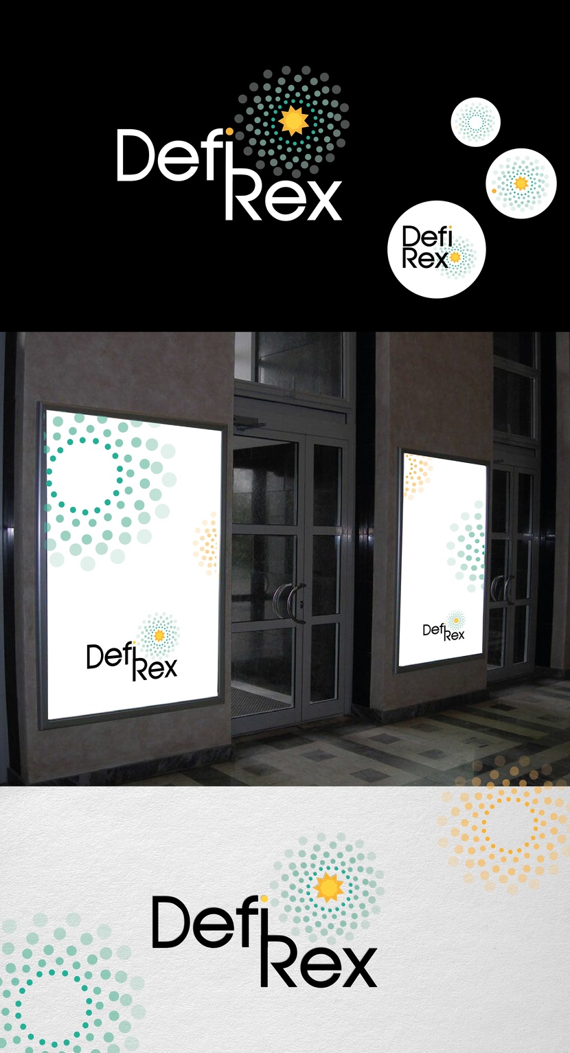 Логотип #4 - Разработка логотипа для платформы DF.help, компания DefiRex