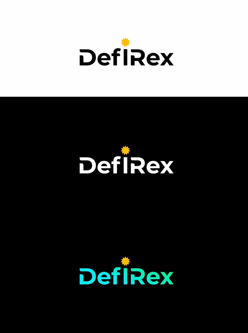 Разработка логотипа для платформы DF.help, компания DefiRex  -  автор Юлия _N